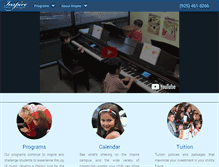 Tablet Screenshot of inspiremusicacademy.com